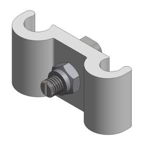 ValkClamp Alum Hanger Bolt Clamp with Hammerhead Bolt & Locking Nut